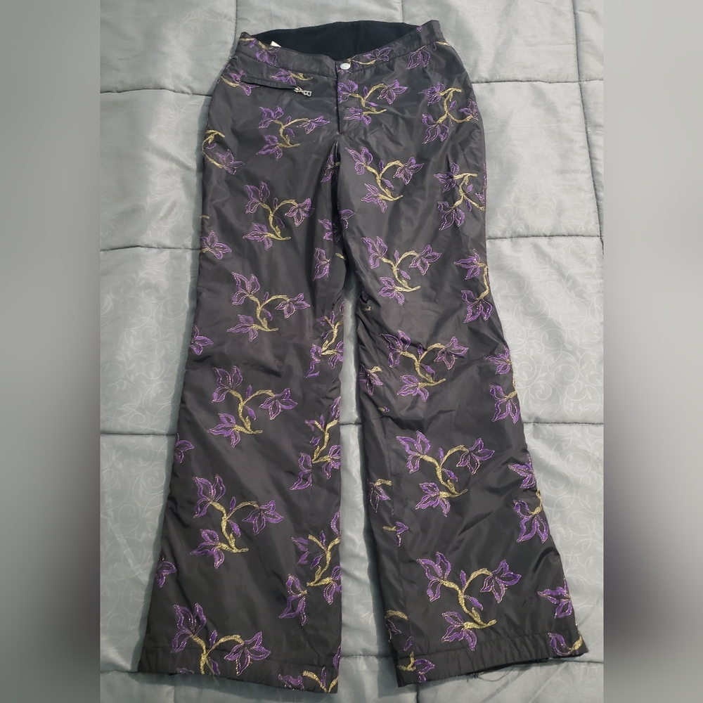 Bogner Vintage Embroidered Snow Pants Size 8